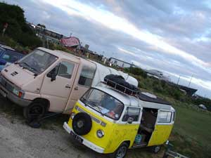 Betty Mobile Cinema, ready for action.
