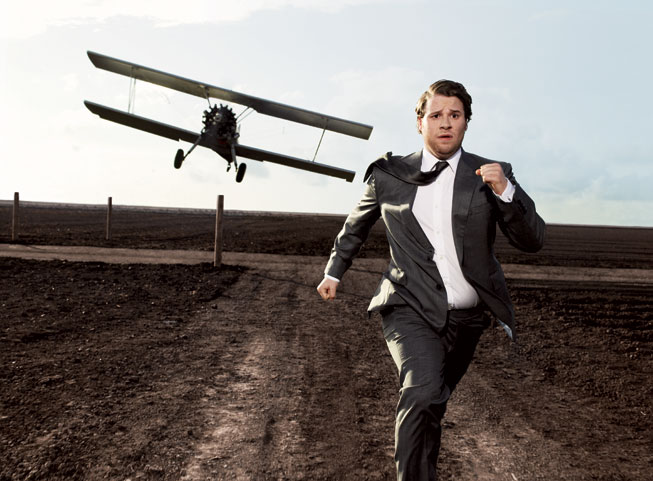 North by Northwest, 1959 Seth Rogen. Photograph by Art Streiber.