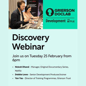 Image for Grierson DocLab: Development Discovery Webinar