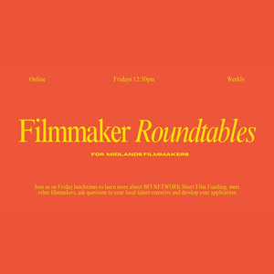 Image for Online roundtables for Midlands Filmmakers